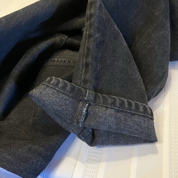 Vintage 90s Levis 560 Orange Tab Jeans 30x32 (28x32) Black Loose Tapered Faded - Picture 8 of 8